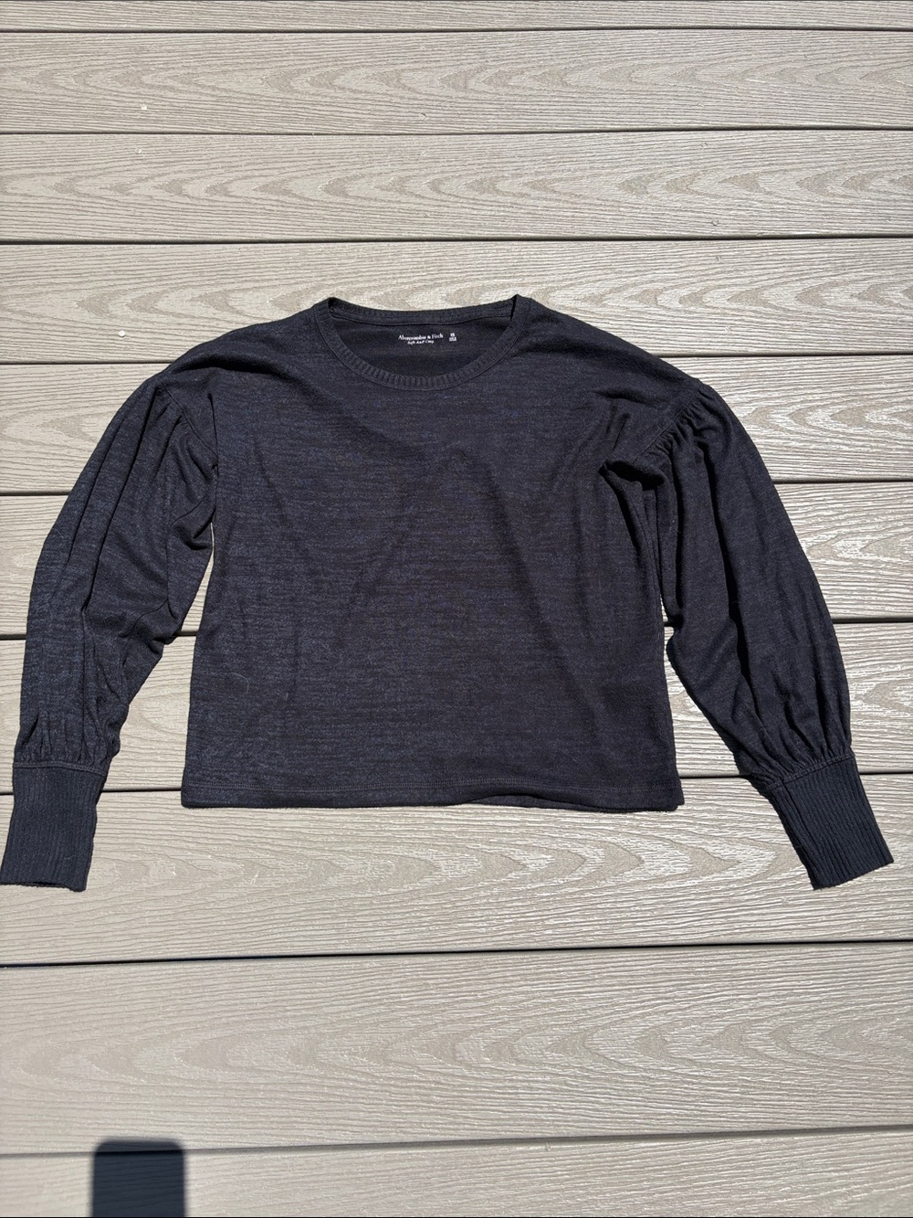 Abercrombie Soft A&F Cozy Bell Sleeve Top